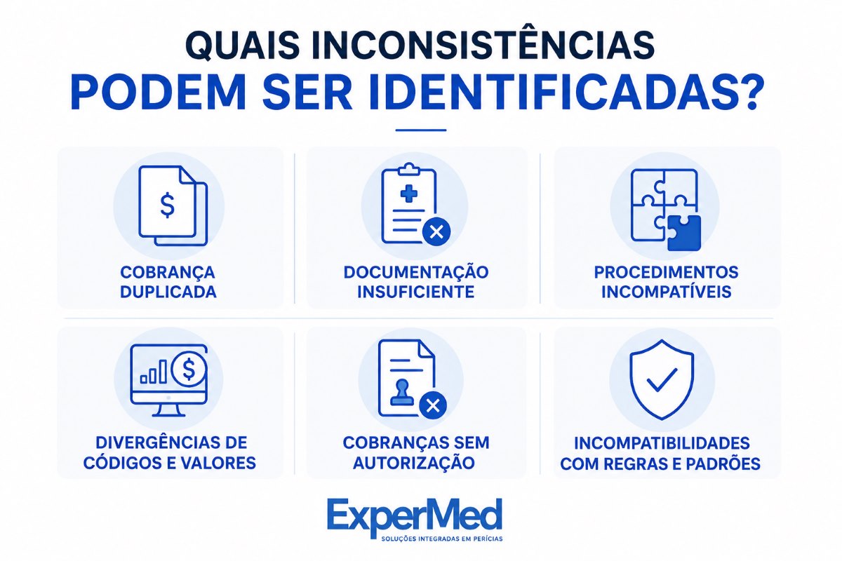 infográfico auditoria de contas médicas